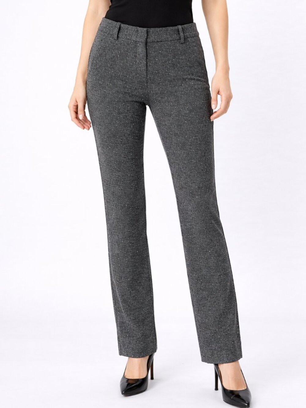 NWT Theory Rowa K Gray Textured Slim Pants Size 00